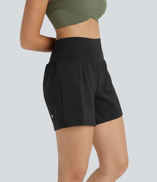 Super High Waisted Pocket & Pocket 2-in-1 Yoga Shorts 5