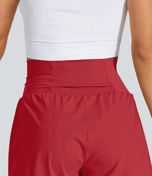 SoftlyZero™ Airy Super High Waisted Cool Touch Yoga Shorts with Pockets