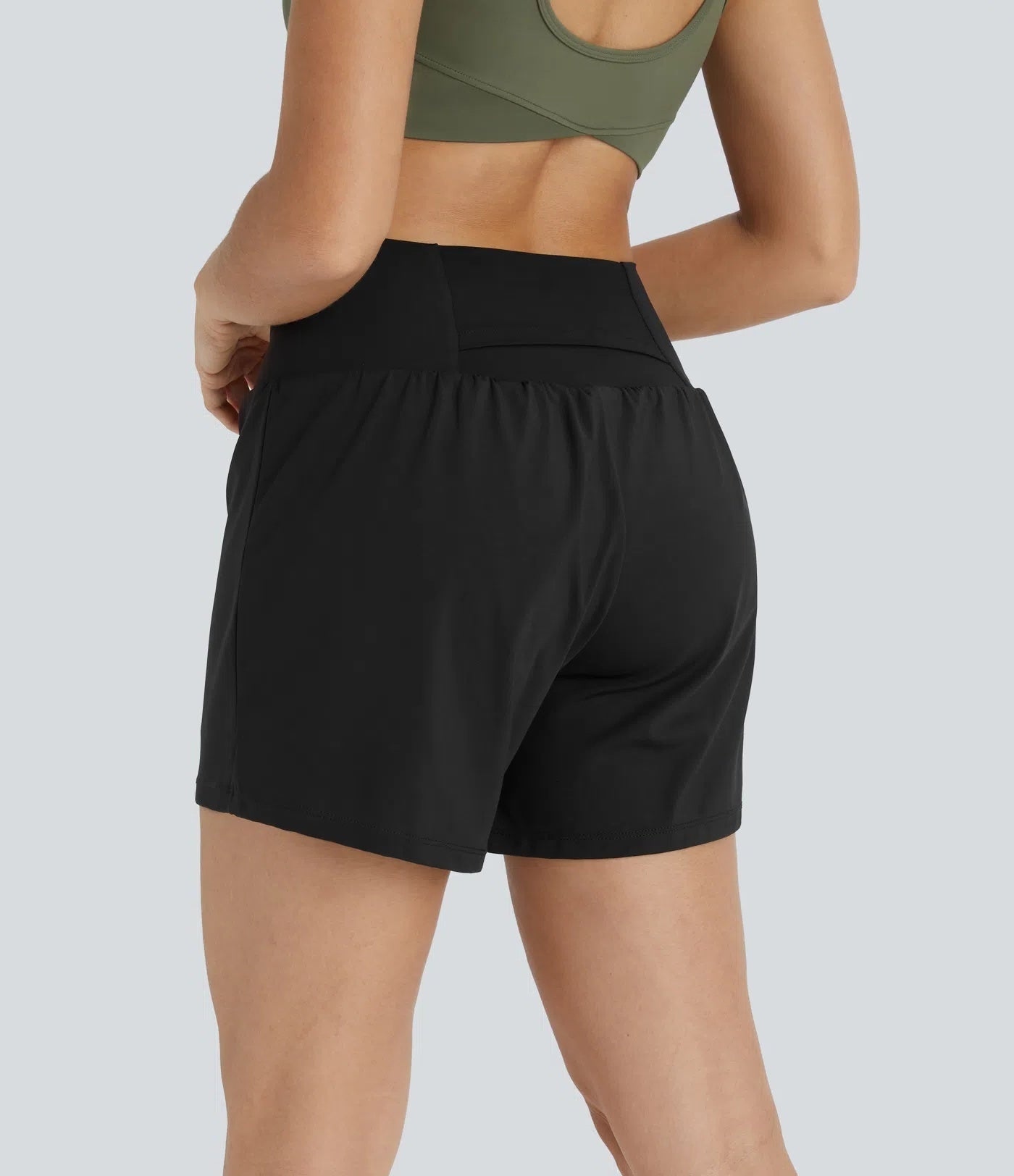 Super High Waisted Pocket & Pocket 2-in-1 Yoga Shorts 5