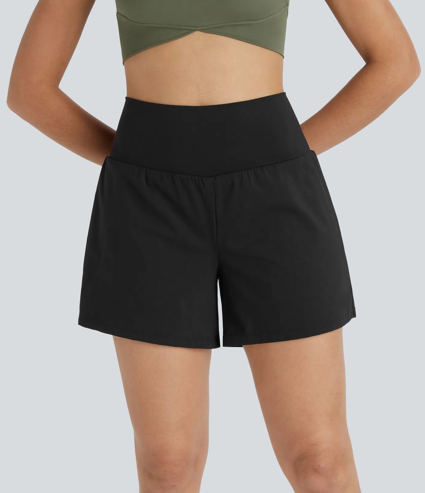 Super High Waisted Pocket & Pocket 2-in-1 Yoga Shorts 5