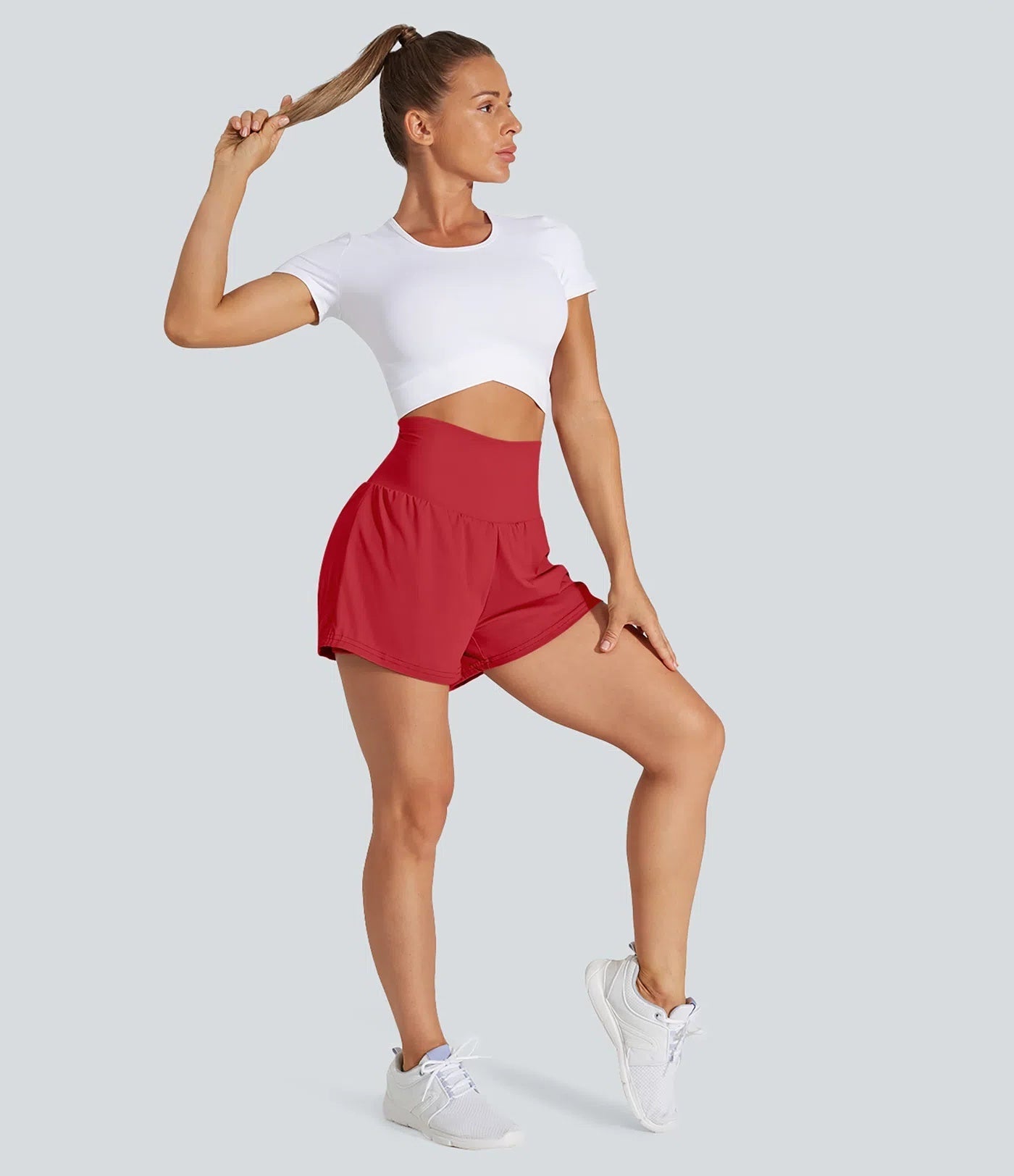 SoftlyZero™ Airy Super High Waisted Cool Touch Yoga Shorts with Pockets